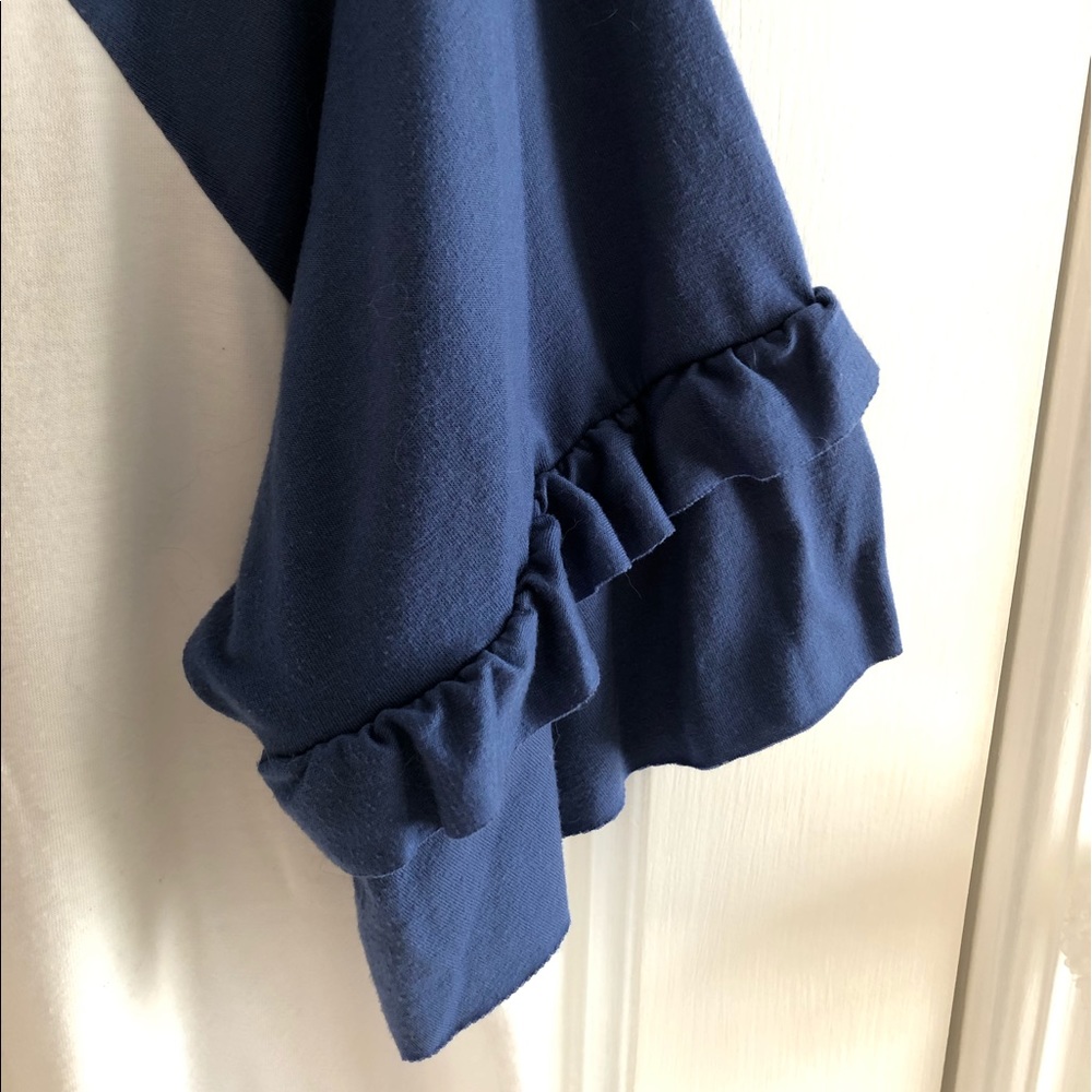 Charming Charlie Ruffled Sleeve Baseball Tee - Picture 3 of 3